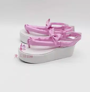 Kanroji Mitsuri Cosplay Pantofi Femei Roz Fete Sandale