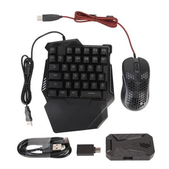 Tastatura Mouse-ul Converter Taste Personalizabile Conexiune cu Fir de Design Silent Keyboard Converter Set pentru Joc Consola