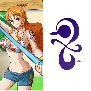 Anime Nami Tatuaj Cosplay Recuzită Impermeabil Fals Tatuaje Temporare Autocolant Caracter Prop Accesorii Cadou