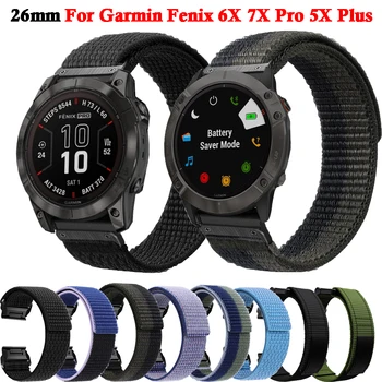 Nailon Bucla Curea Pentru Garmin Fenix 6X 7X Pro 5X Plus Bratara Watchband Pentru Garmin Tactix 7 Pro/Delta Eliberare Rapidă Curea de Ceas