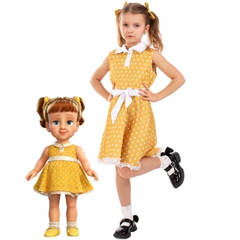 Fata lui Gabby Gab Rochie Toy Story 4 Costum de Halloween pentru Copii Cosplay Fantezie Rochie de Până Papusa Clasic Fete Gabb Gabb Costum