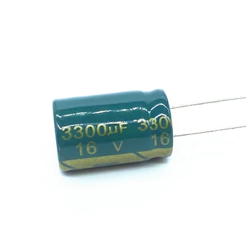 6pcs/lot 3300uf16V Low ESR/Impedanță înaltă frecvență de aluminiu electrolitic condensator de dimensiunea 13*20 16V 3300uf 20%