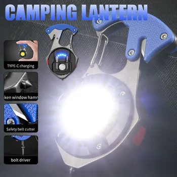 Mini Lanterna de Buzunar Clip Mutifuction Lanterna Portabil de Buzunar Lumina de Lucru Outdorr Camping Pescuit, Alpinism Lanterna LED-uri Lumina