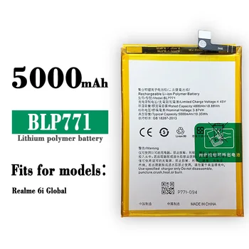 BLP771 5000mAh Baterie de schimb pentru OPPO Realme 6i Global C3 Narzo 10 Baterii de Telefon Mobil
