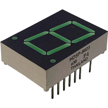 50Pcs HDSP-pozițiile 8603 0.8 inch Verde LED cu 7 Segmente Afișaj Digital Tub cu Catod Comun, 18 Pin