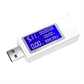 Tester USB Curent 4-30V Tensiune de Metru de Distribuție Ampermetru Digital cu Monitor de Cut-Off Indicator de Putere Încărcător Tester