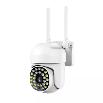 1Set de Securitate aparat de Fotografiat Cu Spoturi de Culoare Night Vision cu Fir Camera de Supraveghere Plug-In Alb