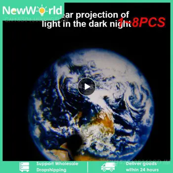 1~8PCS Stele Proiector 2 În 1 Lună Pământ, Lampa de Proiecție Galaxy Proiector Lumina de Fundal Atmosferă Lumina de Noapte Pentru Dormitor