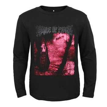 Britanic Vampir Formație de Black Metal Cradle of Filth Principiul Răului Făcut Trup T-shirt Mens cu Maneci Lungi din Bumbac Tricou Tricou Top