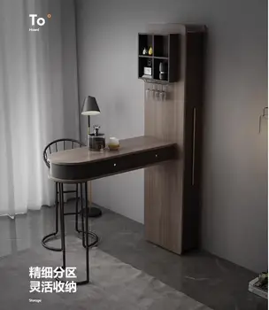 Telescopic bar, masă de perete moderne familie simplă cameră de zi partiție bar cabinet vin