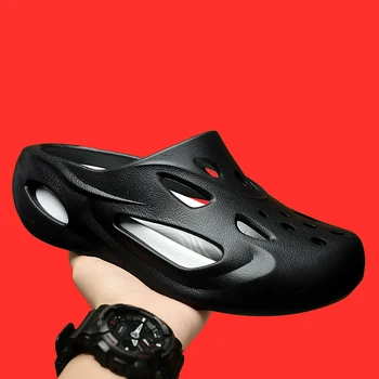 Moda barbati Vara Sandale Ultra Moale EVA Saboți pentru Bărbați Respirabil Grădină Pantofi Uscat Rapid Pantofi de Plaja si Confortabil Pantofi de Mers pe jos