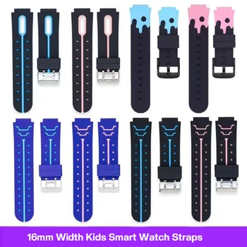 16mm Latime Bretele pentru copii pentru Copii Inteligent Ceas Universial Ceas cu GPS Benzi Smartwatch Curea Ceas Silicon Curea pentru Q12 Q90 Q50 Z6 Z5
