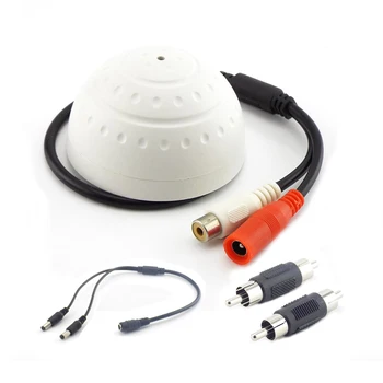 CCTV Pickup Audio Microfon Sunet DC 1 2 căi de Alimentare Splitter Cablu RCA tata-tata Conector de Monitorizare pentru CCTV aparat de Fotografiat