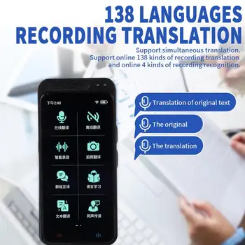 Z6 Translator Voce Dispozitiv De Echipamente Electronice Inteligente Translator Timp Real De Înregistrare A 138 De Limbi De Traducere A Textului Dispozitiv