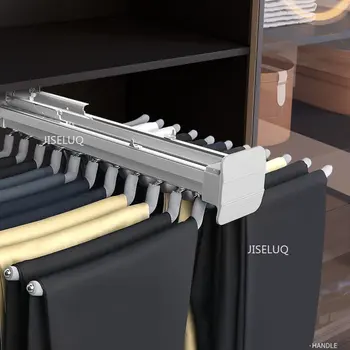 Cabinet Dulap Hardware Gâfâi Raft Retractabil Multi-Funcțional de uz Casnic Pull-out Partea de Instalare Pantaloni Rack Gâfâi Rack