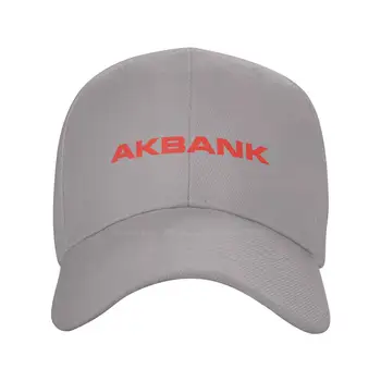 Akbank logo-ul de Moda Denim de calitate capac Tricotate pălărie de Baseball capac
