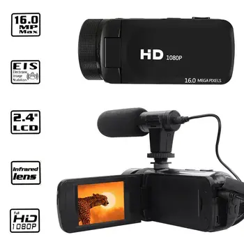 HD 1080P Video Digital cu Camera Video de pe YouTube Vlogging Recorder W/Microfon cu unghi Larg de lentile de Fotografie
