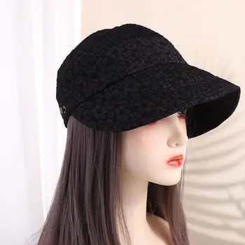 Simplu Șapcă De Baseball Pentru Femei Coada De Cal De Soare, Șapcă De Pescar Pălărie De Bumbac Pentru Fete Viziere Capac Pălărie De Soare Stil Coreean Pac Gol Capacul De Sus