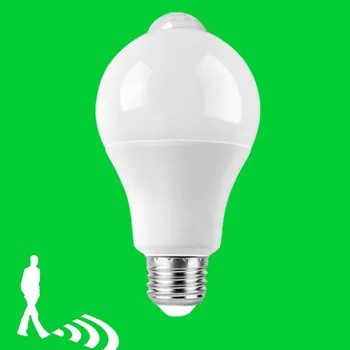 E27 PIR Senzor de Mișcare Lampa 3W 5W 7W 9W 12W LED Bec Scări, Hol, Dormitor, Baie Lumină Corpului Uman Inducție Bec