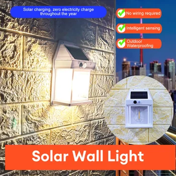 Solar Tungsten Bec Lumina de Perete Grădină în aer liber de Lumină cu LED-uri Impermeabil Grădină Peisaj de lumini Decorative Pentru Curte Lumini de Noapte