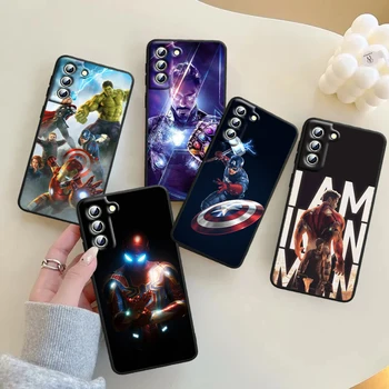 Căpitanul de Fier Avengers Marvel Pentru Samsung Galaxy S23 S22 S21 S20 S9 S10 Ultra Plus Pro 4G 5G silicon Negru Moale Caz de Telefon