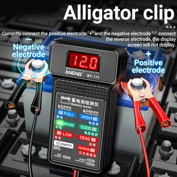 Baterie de 12V Tester Digital cu LED-uri Auto Analizor Baterie Monitor Pornirea Sistemului de Încărcare Tester Baterie Auto Checker Instrument de Diagnosticare