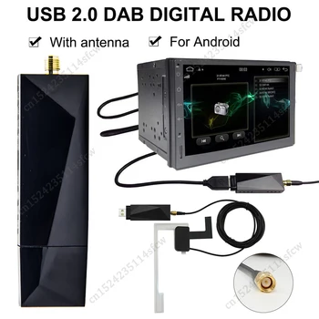 Car Audio Adaptor Transmițător FM Cutie USB Dongle-Receptor USB 5V DAB Radio Receptor 170-240MHz pentru Android 5.1 de mai Sus Stereo Auto