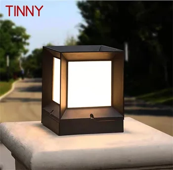 TINNY în aer liber, Solar Cub de Lumină LED-uri Impermeabil Pilon Post de Lampa de Iluminat pentru Casa Curte cu Grădină