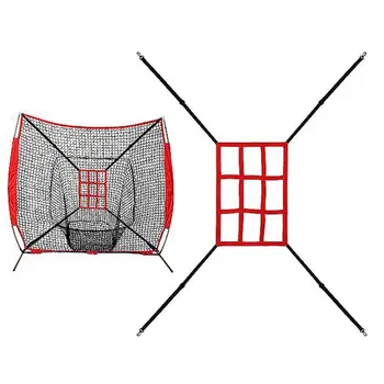 Baseball Țintă Net 9-grilă Țintă Net Îmbunătăți Abilitățile de Baseball cu Reglabil Strike Zone Țintă Net pentru Pitching Lovit