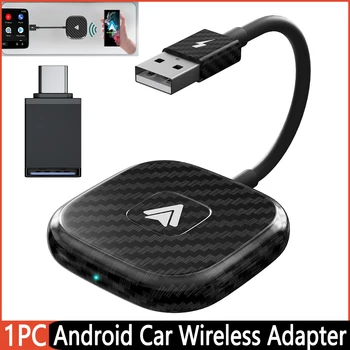 Wireless Android Auto USB C Dongle WIFI 2.4 GHz 5 ghz Bluetooth-Compatibil 5.0 pentru Android 11 Suport Auto cu CarPlay