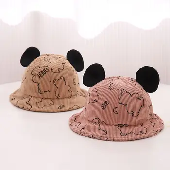 2023 Toamna Iarna pentru Copii Pălării de Desene animate Drăguț Urs de Imprimare Sepci pentru Copii Băieți Fete Beanie Copil Accesorii Nou-născut Fisherman ' s hat