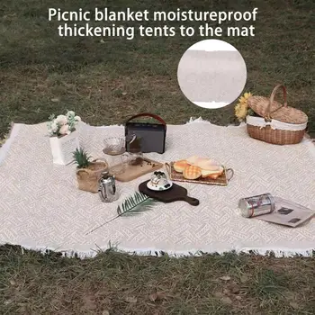 Pătură de Picnic Pliabil Ins Stil de Vopsire Umed-dovada Îngroșat în aer liber, Camping, Picnic Mat de uz Casnic de Alimentare Beach Blanket