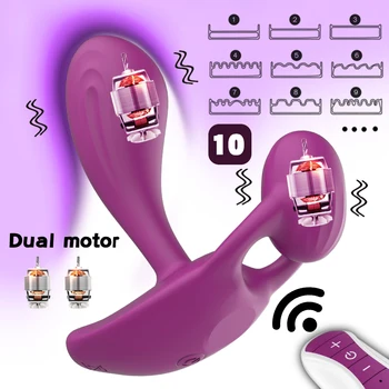 APP de Control Portabil Dildo Vibrator pentru Femei Dual motor Wireless Vaginale Chilotei Masturbari G Spot Orgasm Masturbator Jucarii Sexuale