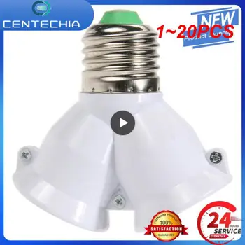 1~20BUC CoRui Șurub LED E27 Bază de Lumină Lampă cu Bec cu Soclu E27 de a 2-E27 Splitter Adaptor suport lampă soclu E27 bulb holder