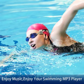 IPX8 Sport Impermeabil MP3 Player de Muzică Scufundări, surf, Înot Impermeabil MP3 Mini clip MP3 Player rezistent la apa pentru Căști