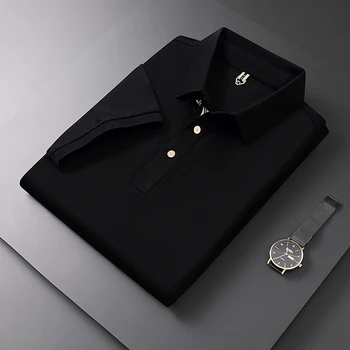 Branduri de lux Maneca Scurta Tricou Polo Barbati Topuri de Vara Slim coreeană de Moda T-shirt de Afaceri Solid Strada Topuri Tricou