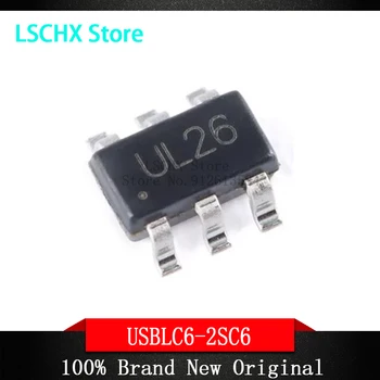 50PCS USBLC USBLC6-2SC6 SOT-23-6 USBLC6 SOT UL26 SOT23 IC Cip