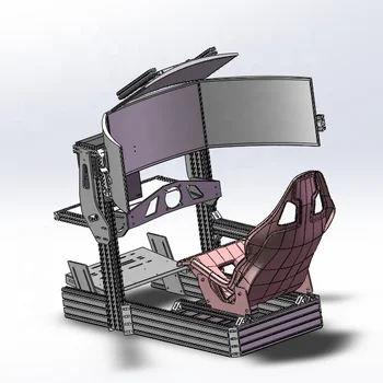 Design nou din aluminiu cockpit kituri cu sau fără platformă mișcare kituri pentru Joc VR VR simulator de conducere auto pret