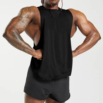 Fitness pentru bărbați Rezervor de Top Sport Tricouri fără Mâneci Funcționare Sport Cusaturi Vestă de Vară Bărbat Musculos Profesionale Vesta