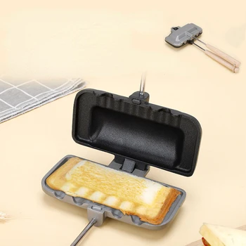 Instrumente de bucatarie față-Verso Sandwich Tigaie Non-Stick Pliabil Grill Tigăi de Prăjit Pâine Prăjită mic Dejun Mașină Filtru de Clătită