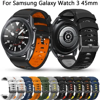 22mm Silicon Pentru Samsung Galaxy Watch 3 45mm 46mm de Viteze S3 Frontieră Clasic Curea Inteligent Curea Accesorii Bratara Curea