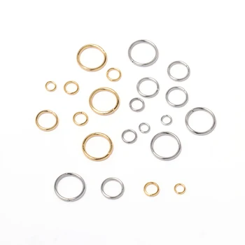 3-8mm din Otel Inoxidabil de Aur Deschide Sari Inele Inele Despicate Conector pentru a Face Bijuterii Colier Bratara Accesorii 50-200pcs/Lot
