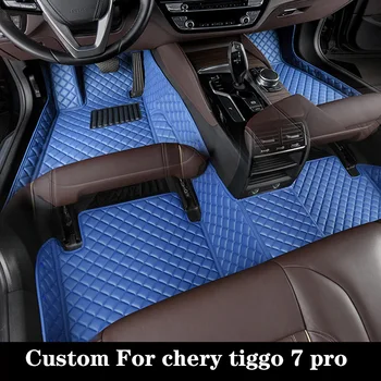 Masina personalizat Podea Mat Pentru Chery Tiggo 7 Pro 2020 2021 2022 Pernă Acoperă Piciorul Tampoane de Covoare din Piele de Lux Covor 1buc Auto Accesorii