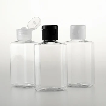 50pcs 80ml Goale de Plastic Clar de Călătorie Recipient sapun Lichid Sticla cu Capac Flip Top Eșantion Ambalaje Cosmetice Gel de Dus sticla