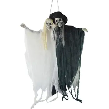Halloween Agățat Fantomă Decor Infricosator Fantomă Mirele Cu Tema Mireasa de Halloween Performanta Copii Recuzită Amuzant Sunet de Lumină Să I4E5