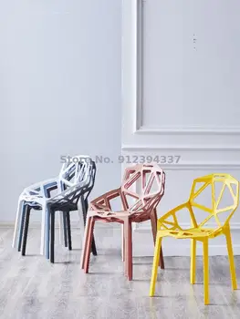 Nordic net red scaun de luat masa modern minimalist acasă scaun de lux lumina plastic spatar scaun birou machiaj scaun șezlong