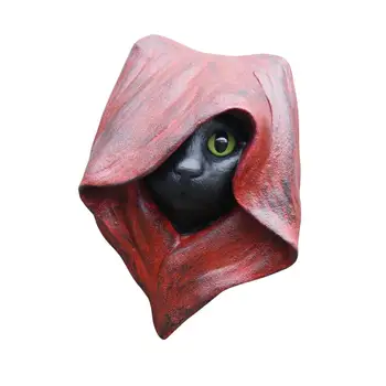 Pisica Neagra Statuie Unică Pisoi Ochi Figurina Pentru Perete Rășină Animal Statuie Decor Pentru Halloween Grădină Ușa De Groază Sculptura