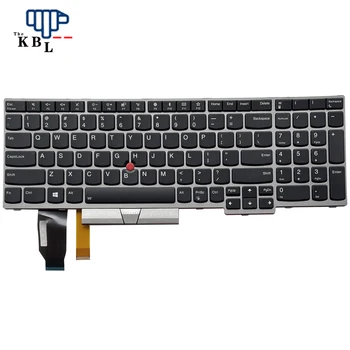 Originale Noi NE-Lingvist Pentru Lenovo ThinkPad E580 E590 L580 L590 T590 P52 P72 Rama de Argint cu iluminare Tastatura Laptop SN20P35605 9