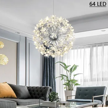 LED-uri moderne de Lux Candelabru de Cristal de Papadie cu Balonul Rotund Pandantiv Lampă de Tavan pentru luat Masa, Living, Perdeaua de Lumină