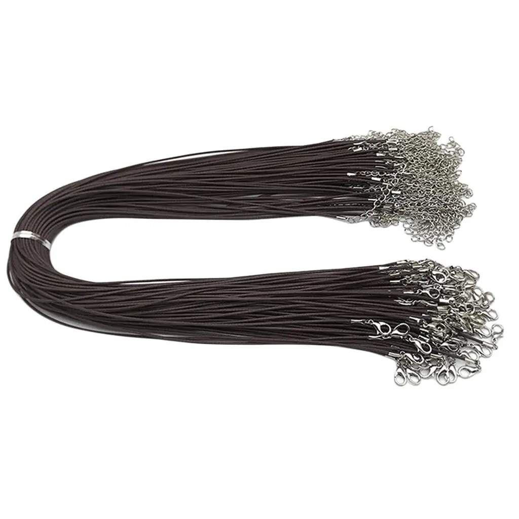 100Pcsed Colier Cablu cu Incuietoare, pentru Bratara, Colier si DIY Bijuterii, 17.71 Cm lungime, 1,5 mm Grosime